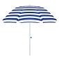 Plážový slunečník naklápěcí 160 cm, modro-bílý SPRINGOS BEACH