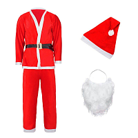 Vianočný kostým Santa Claus 5 dielny, veľ. dospelí