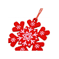 Vianočné ozdoby - Snehové vločky, súprava 3ks