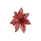 Vánoční hvězda s klipem 14x13 cm červená