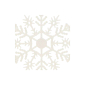 Vánoční ozdoby - Sněhové vločky se třpytkami 10cm, bílé, sada 3ks