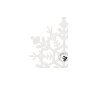 Vánoční ozdoby - Sněhové vločky s krystalem 12cm, bílé, sada 2ks