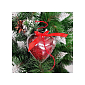 Vianočná banka Srdce priehľadné 6cm