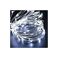 LED řetěz Nano - 10m, 100LED, 3xAA, studená bílá
