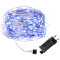 LED reťaz Nano - 10m, 100LED, 8 funkcií, IP44, modrá