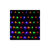 LED světelná síť - 2x2,6m, 160LED, 8-funkcí, IP44, multicolor