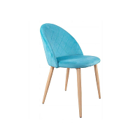 Designová židle SPRINGOS ASTON světle modrá