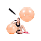 Gymnastická lopta 55 cm + pumpička SPRINGOS DYNAMIC oranžová