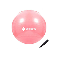 Gymnastický míč 75 cm + pumpička SPRINGOS DYNAMIC červený