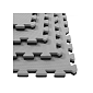 Pěnová podložka Puzzle 60x60x2 cm sada 4ks SPRINGOS FM0009 šedo-černá