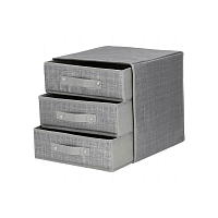 Úložný box se zásuvkami 30x30x30 cm SPRINGOS HA3018 šedý
