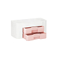 Organizér na kosmetiku / šperkovnice bílo-růžový SPRINGOS HA3090