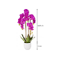 Umělá Orchidej s květy 105 cm fialová, 37 květů