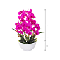 Umělá Orchidej s květy 60 cm růžová, 25 květů