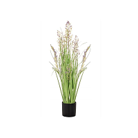 Umělá tráva s fialovými květy 78 cm