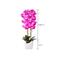 Umělá Orchidej s květy 70 cm růžová, 16 květů