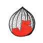 Polštář pro houpací křeslo, červený SPRINGOS HC0023