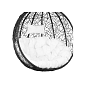 Polštář pro houpací křeslo, bílý SPRINGOS HC0030