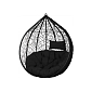 Polštář pro houpací křeslo, černý SPRINGOS HC0032