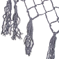 Závěsné houpací křeslo 130x100 cm, šedo-hnědé SPRINGOS BORGO II