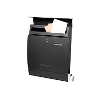 Poštovní schránka SPRINGOS LINZ 45x35x10 cm černá mat