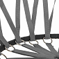 Závěsné houpací křeslo 80 cm, šedo-černé SPRINGOS FUTURA