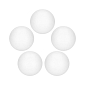 Polystyrénové gule - 10 cm, biele, sada 5ks SPRINGOS