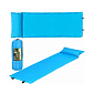 Samonafukovací karimatka s polštářem 186x53x2,5 cm, modrá SPRINGOS ROVER