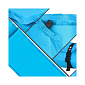Samonafukovacia karimatka s vankúšom 186x53x2, 5 cm, modrá SPRINGOS ROVER