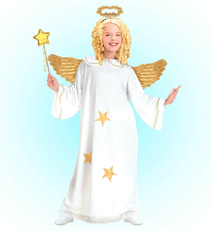 Kostým anděl 8-10 let svatozář
