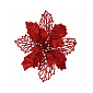 Vianočná hviezda s tŕňom 14x16 cm, červená