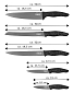 STONELINE Sada nožů s magnetickým blokem 6 ks WX-14140