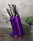 BERLINGERHAUS Sada nožů ve stojanu 6 ks Royal Purple Metallic Line Kikoza Collection BH-2270