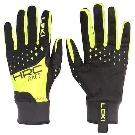 HRC Race běžecké rukavice černá-žlutá Velikost oblečení: č. 10