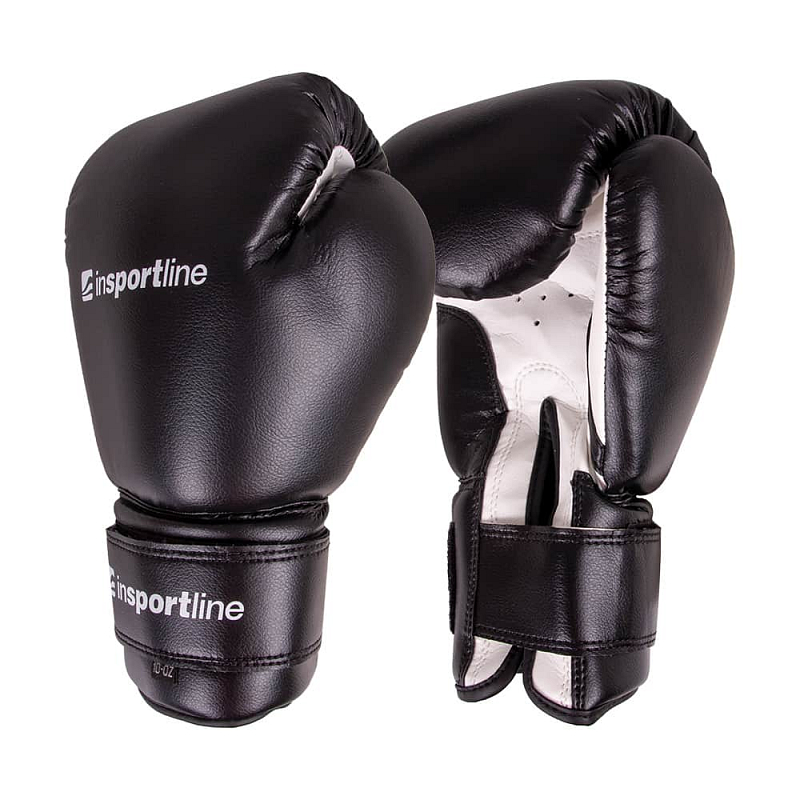 Boxerské rukavice inSPORTline Metrojack Barva černo-bílá, Velikost 8oz