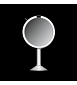 Kosmetické zrcátko Simplehuman Sensor Trio, LED osvětlení, 1x/5x/10, dobíjecí, bílá nerez