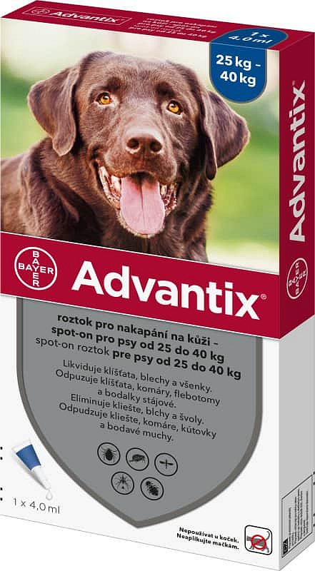 Bayer Advantix Spot-on pro psy nad 25 kg