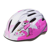 Rebel dětská cyklistická helma bílá-růžová