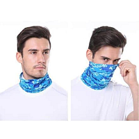 Camouflage multifunkční šátek modrá