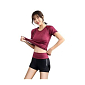 Runner Short 2W fitness set plum