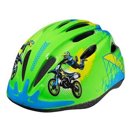 Rebel dětská cyklistická helma zelená Velikost oblečení: XS-S