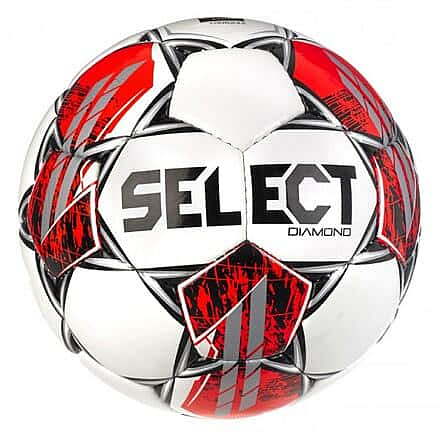 FB Diamond fotbalový míč bílá-červená Velikost míče: č. 5