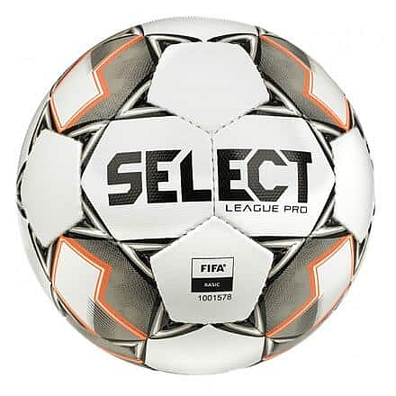 FB League Pro fotbalový míč bílá-šedá Velikost míče: č. 5