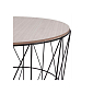 Konferenční stolek 35x40 cm, černý/šedý dub SPRINGOS RINO