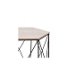 Konferenční stolek 39x40 cm, černý/šedý dub SPRINGOS HEXAGON