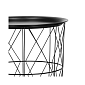 Konferenční stolek 45x40 cm, černý SPRINGOS LOFT