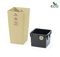 # Květináč URBI SQUARE ECO krémový 26,5cm