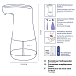 KELA Dávkovač mýdla Aurie Comfort ABS plast bílá 350 ml KL-24512