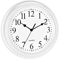 SEGNALE Nástěnné hodiny ručičkové 22,5 cm bílý rám KO-837000300bila