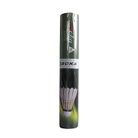 Míček badminton peří SK BK502A-tuba 12ks - bílá